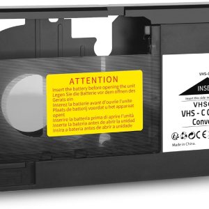 Adaptador de casete VHS-C compatible con videocámaras VHS-C SVHS JVC RCA Panasonic convertidor de casete VHS motorizado (no compatible con 0.315 in Adaptador de casete VHS-C compatible con videocámaras VHS-C SVHS JVC RCA Panasonic convertidor de casete VHS motorizado (no compatible con 0.315 in