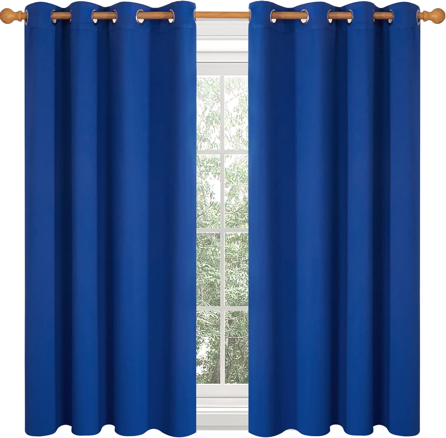 Deconovo Cortinas opacas con ojales.