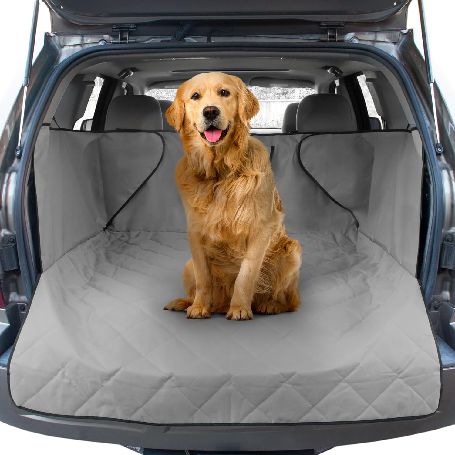 FrontPet – Funda acolchada de perro para la zona de carga de SUV, ajuste universal, para cualquier mascota La funda duradera cubre y protege tu