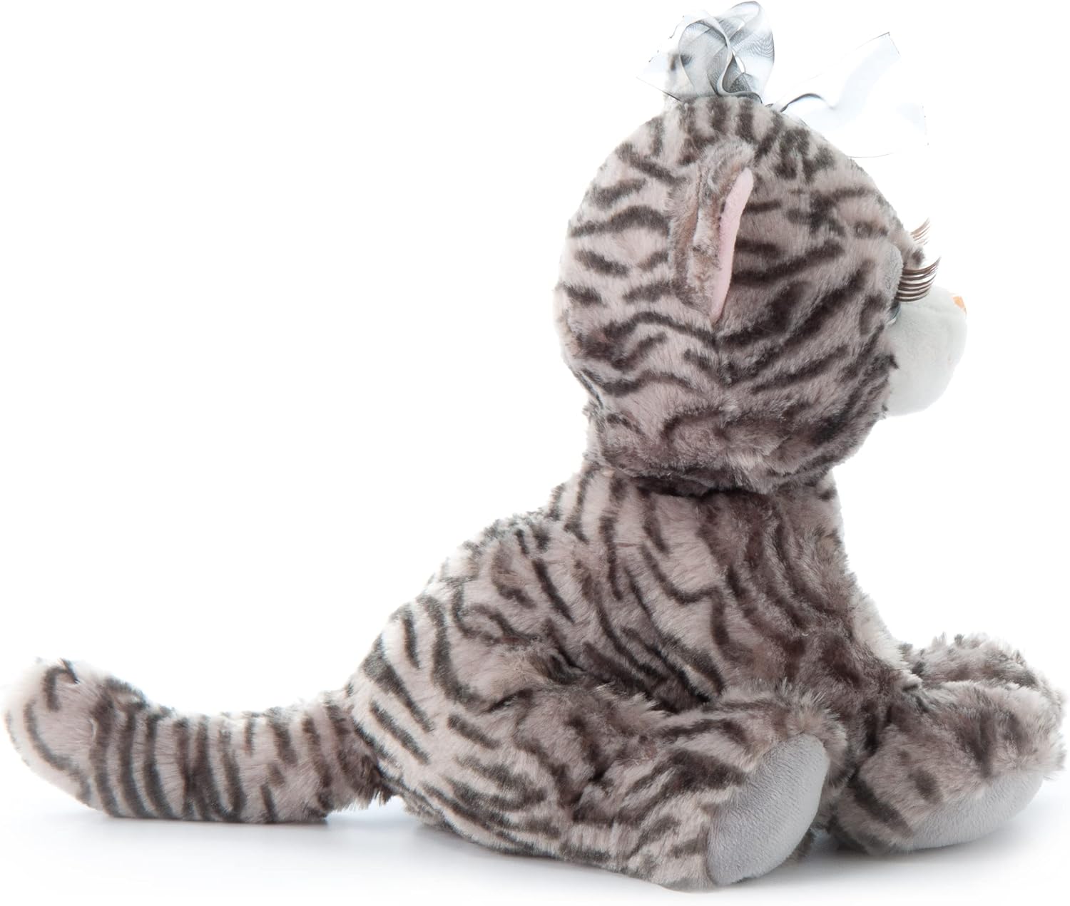 The Petting Zoo, Lash’z – Gato atigrado gris de peluche, regalos para niñas, juguete de peluche de 10 pulgadas
