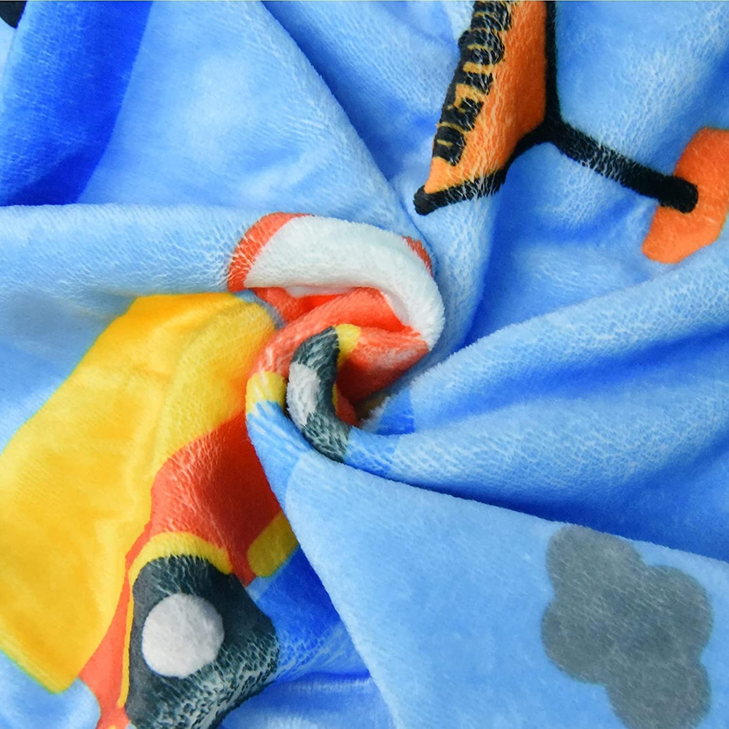 Mantas de bebé personalizadas para niños, 30 x 40 pulgadas, manta de excavadora para bebés, mantas mullidas de felpa para cuna