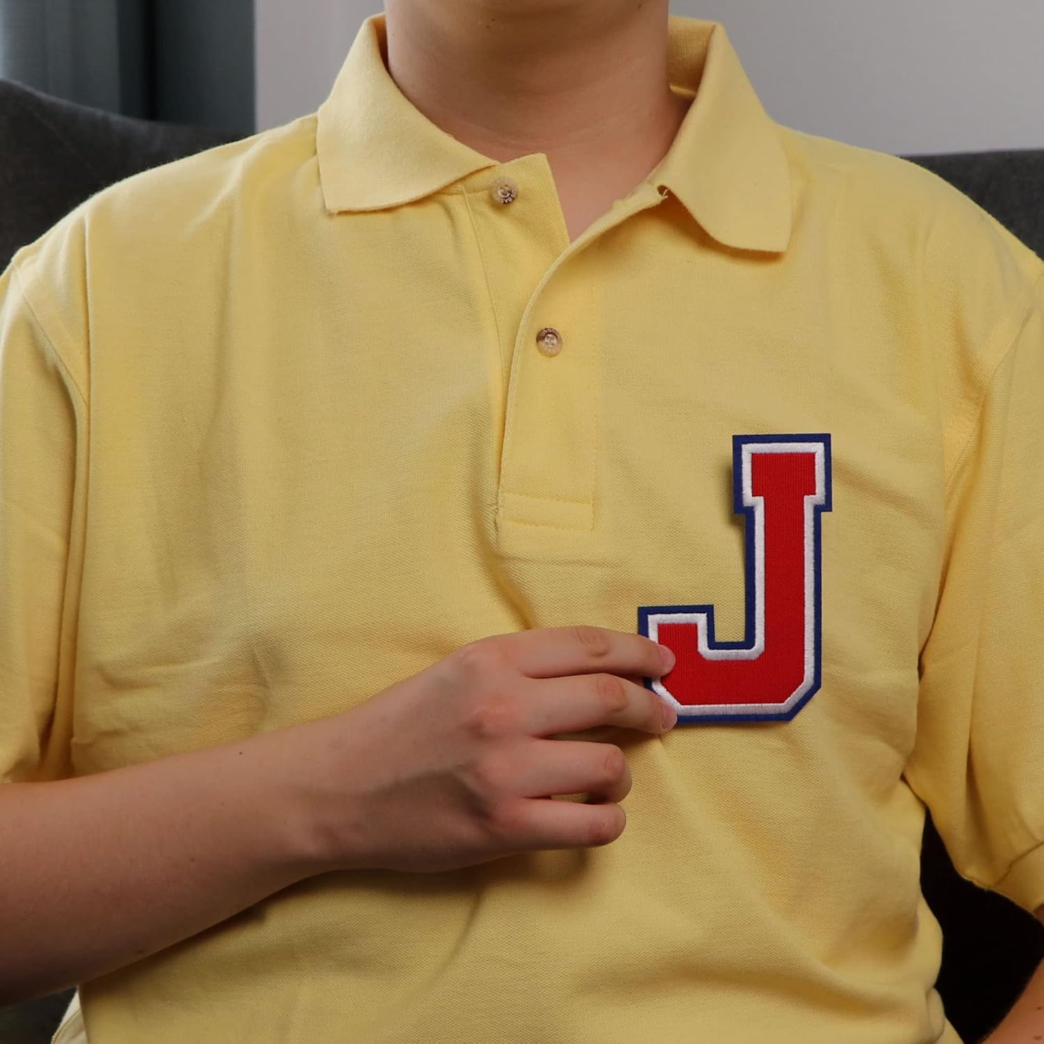Parches de letras termo-adhesivas de alta calidad  Lindas letras para ropa  Parche universitario para ropa  Letras bordadas de 4 12 parches para