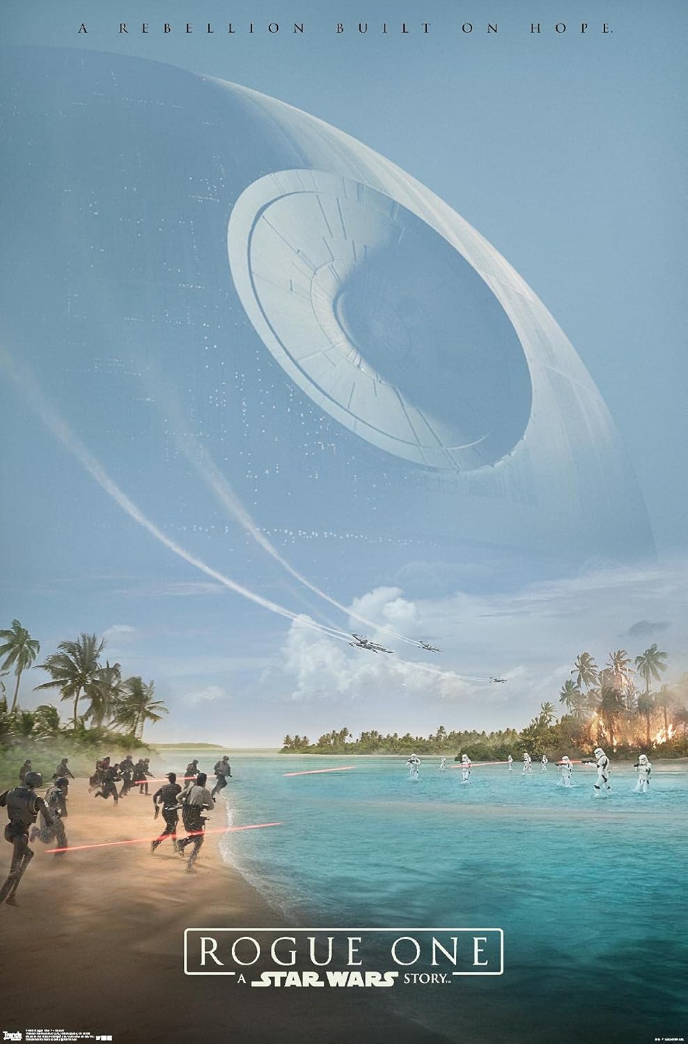Trends International Star Wars Rogue One – Póster de pared Teaser, 14.725 x 22.375 pulgadas, versión premium sin marco