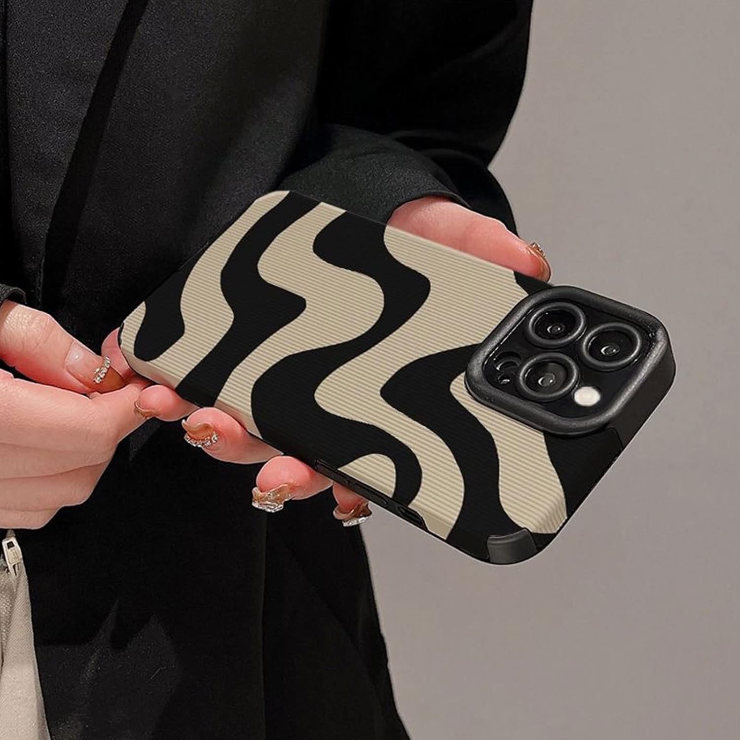 Funda compatible con iPhone 78SE, diseño de rayas de cebra para mujeres y niñas, elegante funda protectora de silicona suave para iPhone 7, 8 y SE,