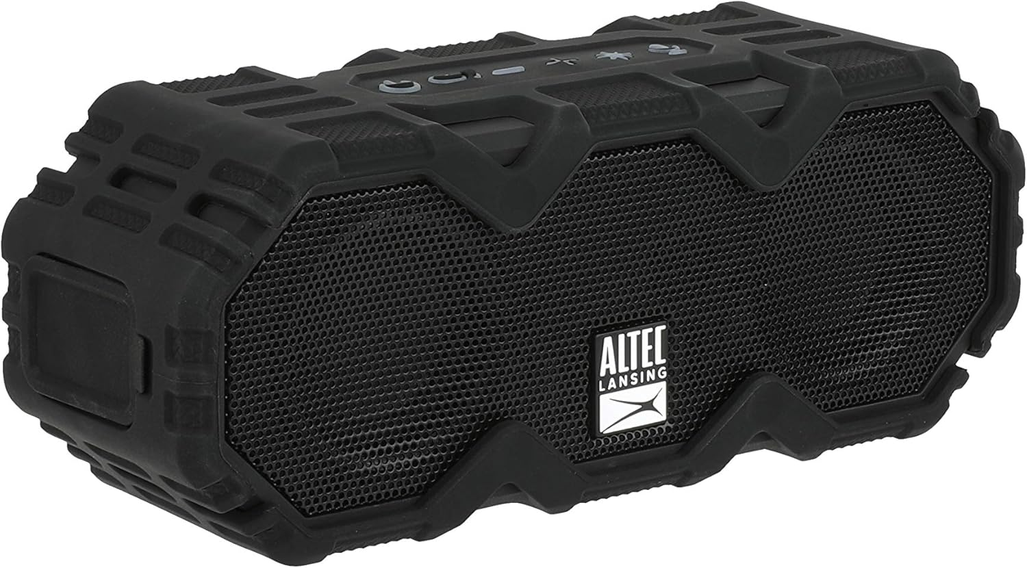 Altec Lansing LifeJacket Mini – Altavoz Bluetooth impermeable con luces, altavoz inalámbrico portátil para piscina, playa, senderismo, deportes,