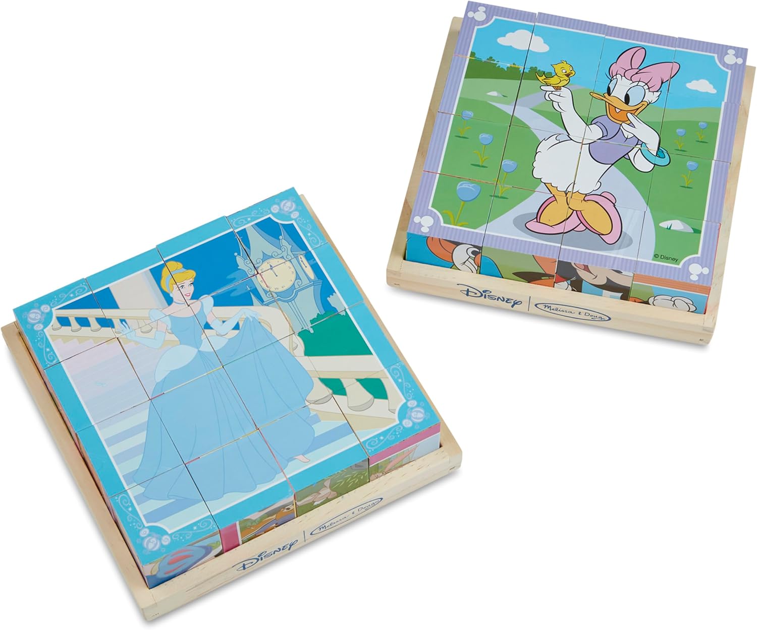Melissa & Doug Disney Mickey Mouse Rompecabezas de cubo de madera
