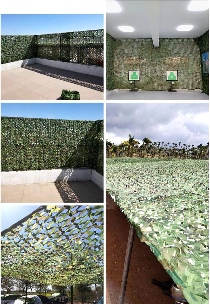 Red de camuflaje de tela Oxford de poliéster 210D,Camping al aire libre militar caza selva, jardín, pérgola, fiesta temática decorativa protector