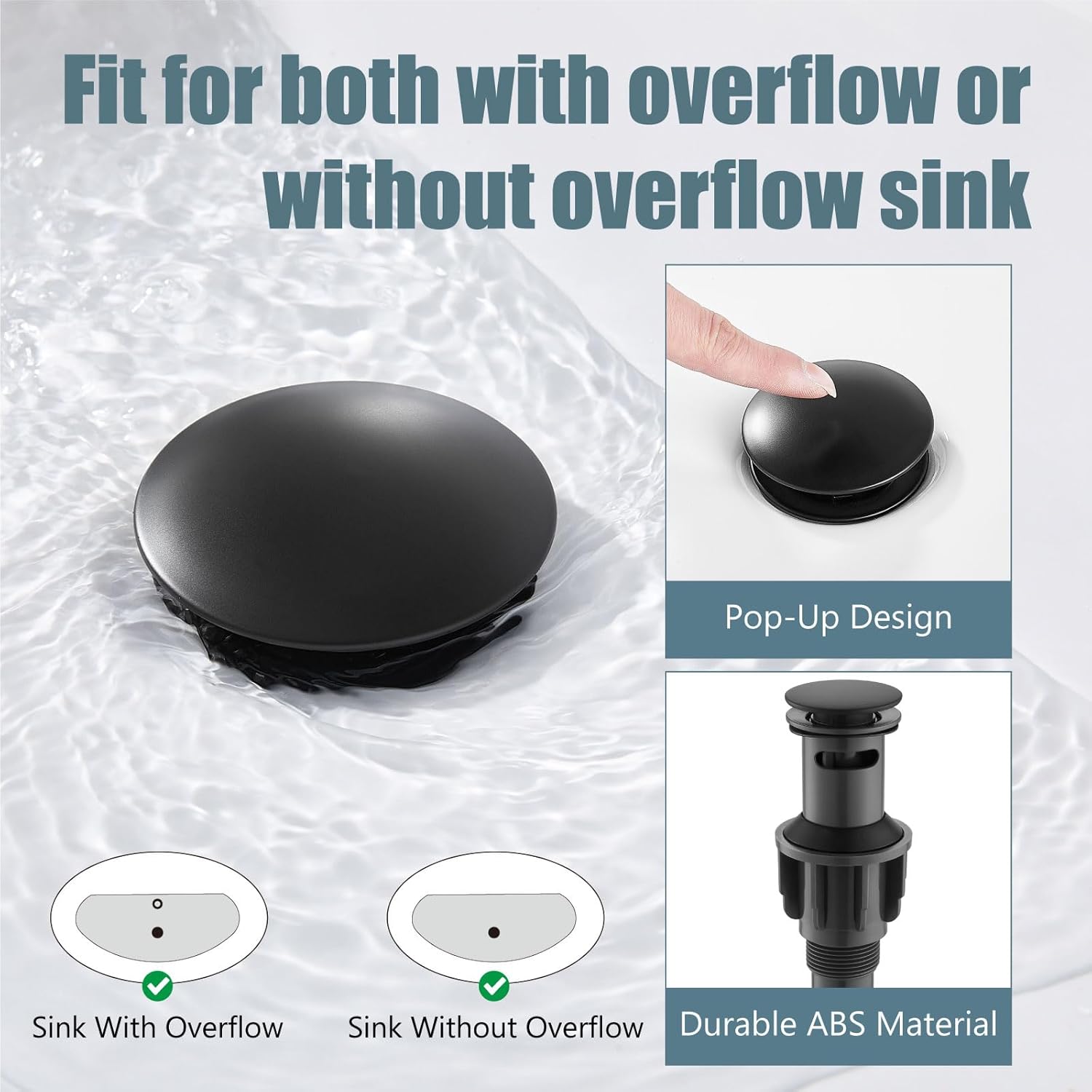 Aolemi Grifo de lavabo de baño negro mate con 2 asas cruzadas de 4 pulgadas, grifo mezclador de lavabo para lavabo de baño, utilidad para lavabo, 3