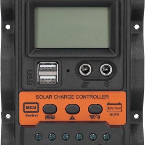 Controlador solar LCD, controlador de carga solar de 12 V a 24 V, regulador inteligente de batería de panel solar con controladores de carga de Controlador solar LCD, controlador de carga solar de 12 V a 24 V, regulador inteligente de batería de panel solar con controladores de carga de