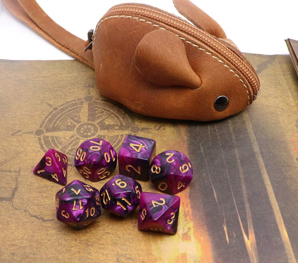 Juego de 7 dados DND para Dungeon and Dragons MTG D&D D20 D12 D10 D8 D6 D4