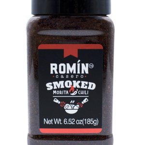 ROMĆN CASERO Chile Morita Ahumado Gourmet  Sabor dulce ahumado  100% natural vegano 6.52 onzas ROMĆN CASERO Chile Morita Ahumado Gourmet  Sabor dulce ahumado  100% natural vegano 6.52 onzas