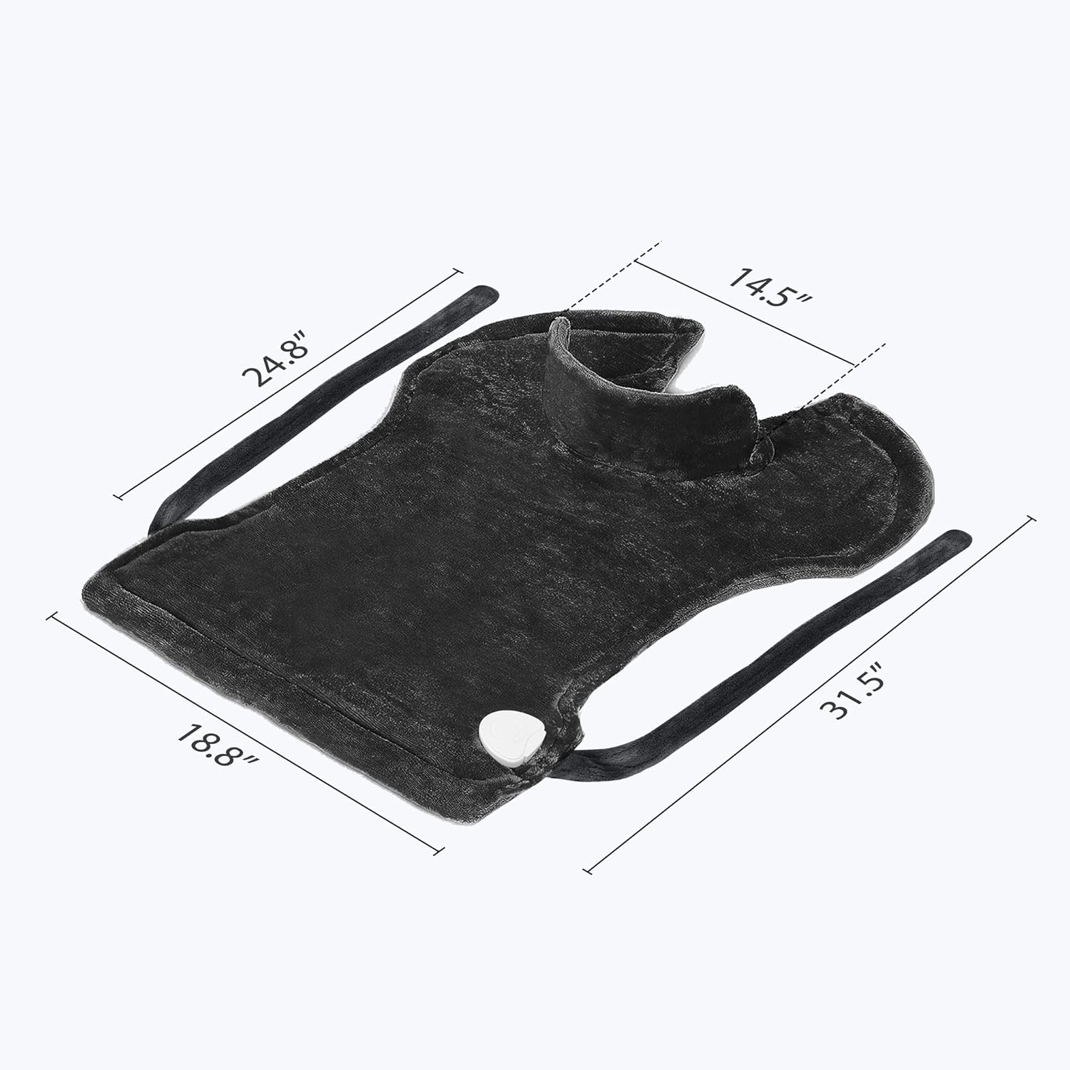 COMFIER Almohadilla térmica grande para aliviar el dolor de espalda, regalos para él, almohadilla térmica para cuello y hombros, almohadillas