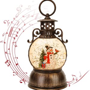 Globos de nieve de Navidad, caja de música de Navidad brillante, árbol de Navidad con 8 canciones, funciona con USB y funciona con pilas, faroles de Globos de nieve de Navidad, caja de música de Navidad brillante, árbol de Navidad con 8 canciones, funciona con USB y funciona con pilas, faroles de