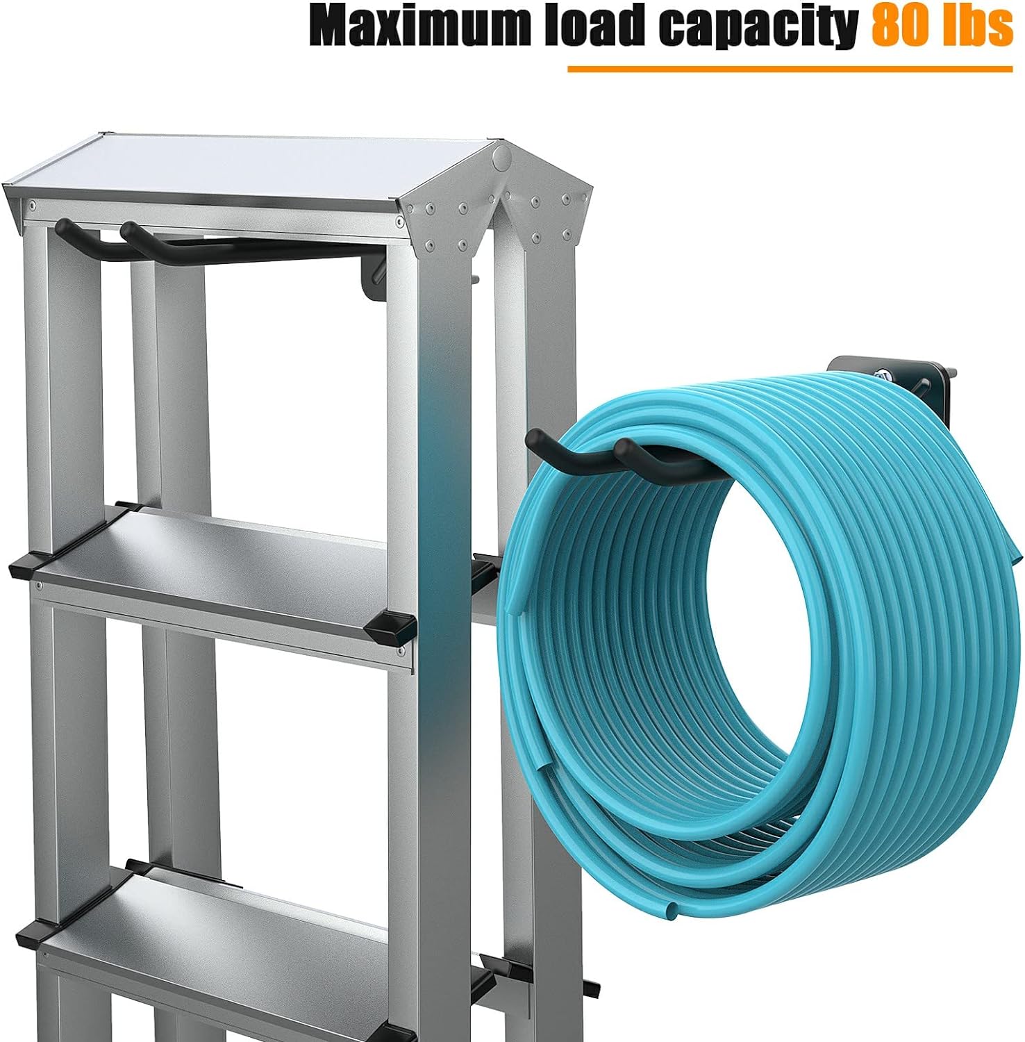 2 ganchos de garaje resistentes, colgador de pared de garaje, organizador de montaje en pared para colgar sillas, cochecitos, herramientas