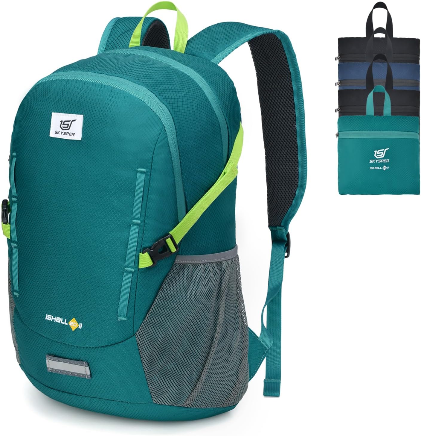 SKYSPER Mochila ligera de senderismo  Mochila de viaje pequeña de 20L Mochila plegable resistente al agua para mujeres y hombres