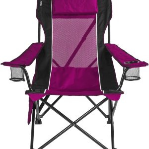 Kijaro Silla plegable para campamento disfruta del aire libre en esta silla al aire libre con un portavasos integrado y organizador lateral o Kijaro Silla plegable para campamento disfruta del aire libre en esta silla al aire libre con un portavasos integrado y organizador lateral o