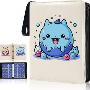 Carpeta para tarjetas coleccionables de 900 bolsillos, álbum Yegyalm de 9 bolsillos con 900 bolsillos que incluye 900 bolsillos con 50 fundas Carpeta para tarjetas coleccionables de 900 bolsillos, álbum Yegyalm de 9 bolsillos con 900 bolsillos que incluye 900 bolsillos con 50 fundas