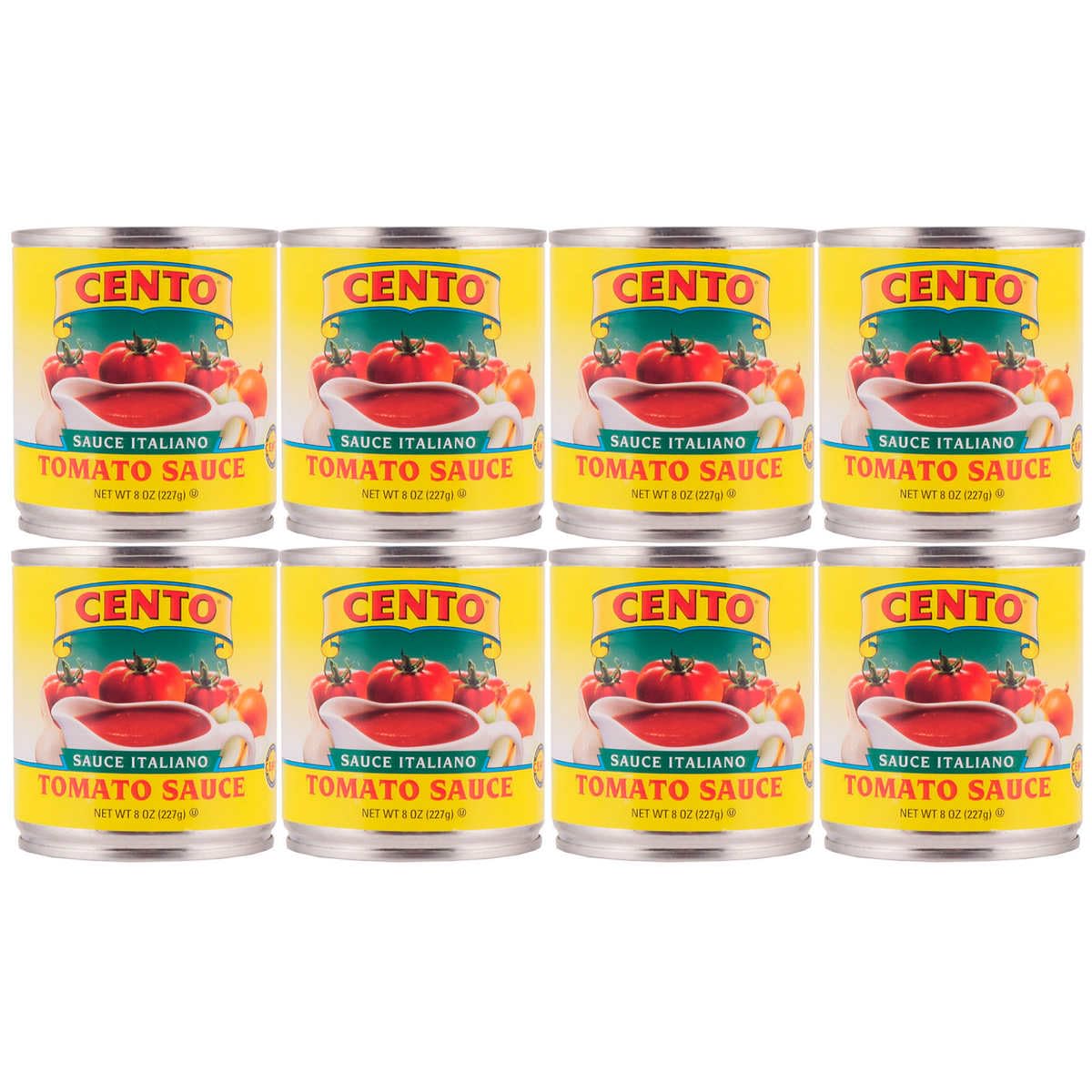 Cento – Salsa de tomate Kosher sin OMG, 8 onzas, 8 unidades
