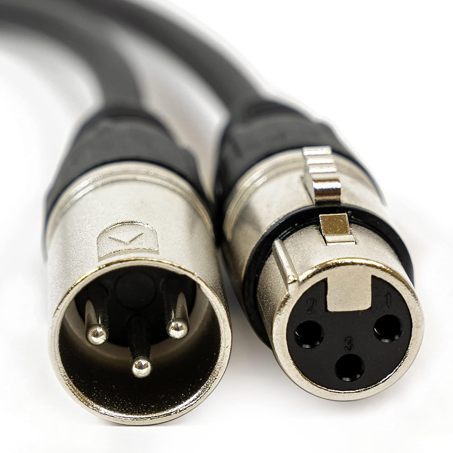 Gearlux Cable DMX de 50 pies de 3 pines macho a hembra, paquete individual