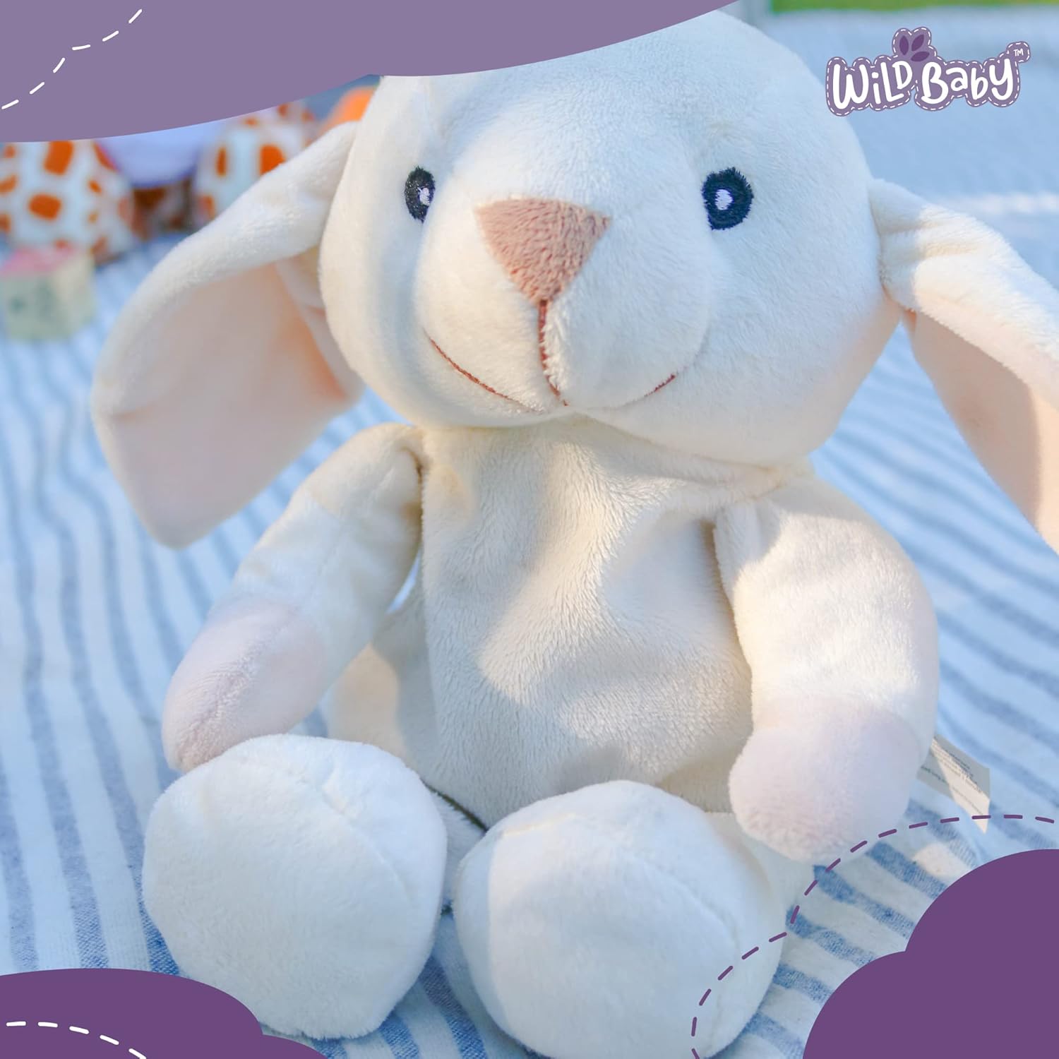 Conejo de Pascua de peluche, conejo de peluche para microondas con aromaterapia para bebés y niños, juguete de peluche de conejo de 10 pulgadas