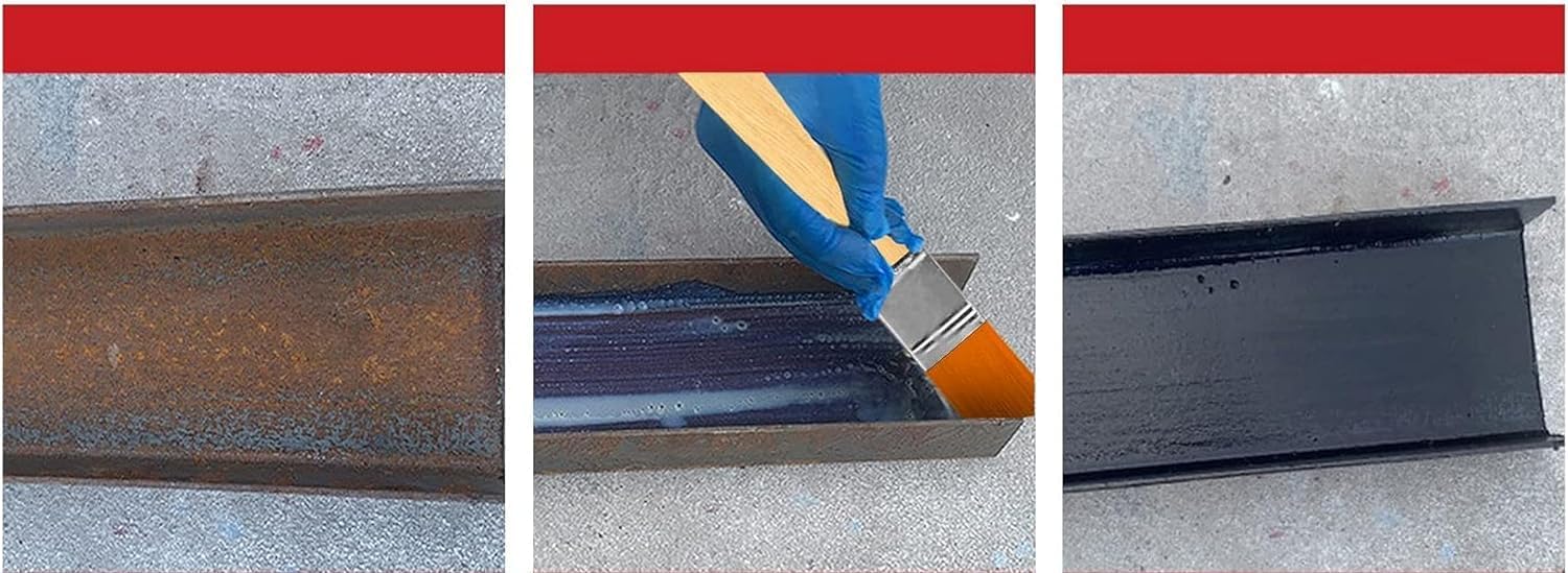Renovador de óxido de 10.58 oz, removedor de óxido para metal, agente de conversión de óxido, convertidor de eliminación de óxido, pintura metálica,