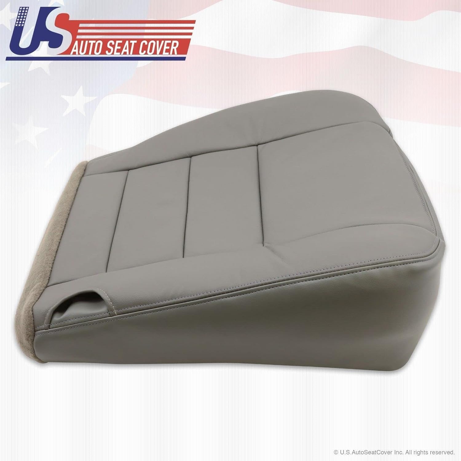 2002 03 04 05 06 07 para Ford F250 F-350 Lariat Cubierta de asiento inferior gris todo vinilo