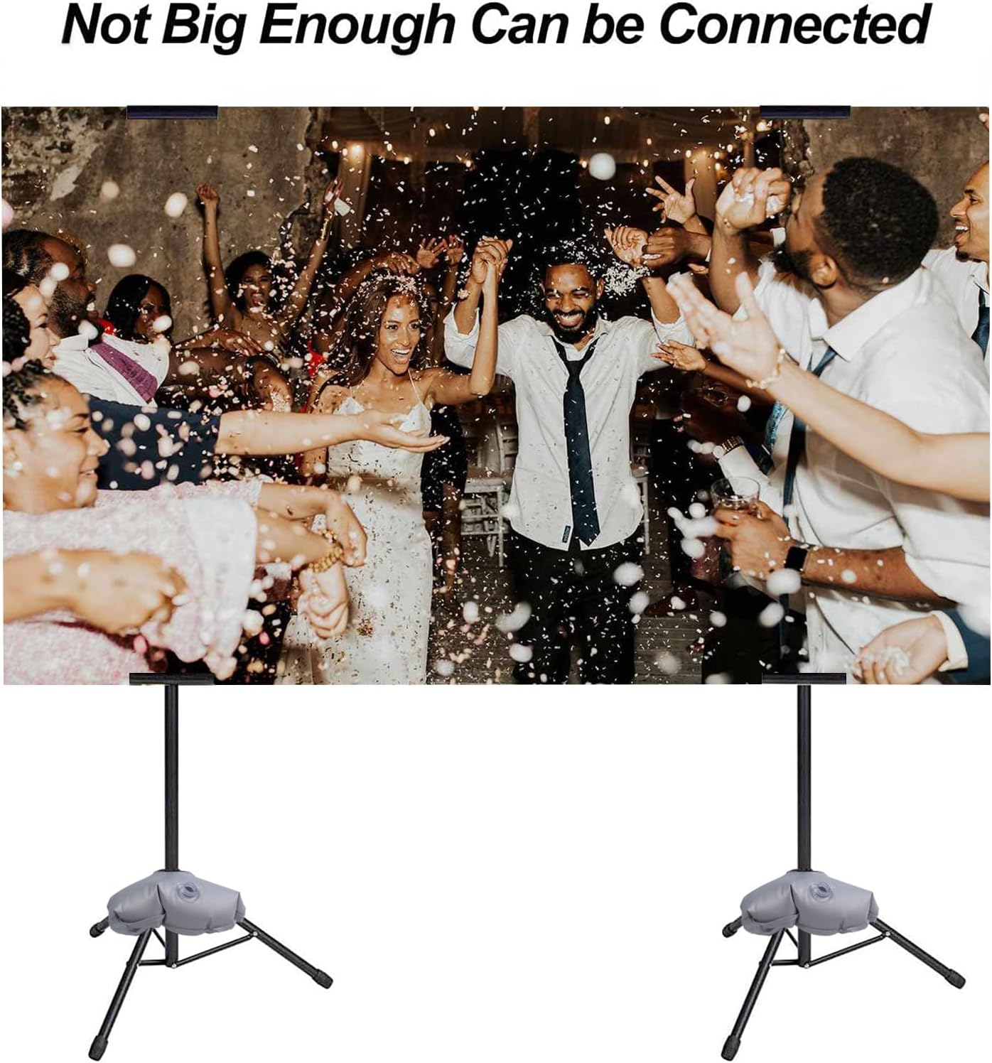 Rdiorry Soporte de letrero para exhibición – Soporte retráctil ajustable para póster – Soporte de banner de doble cara trípode para centro