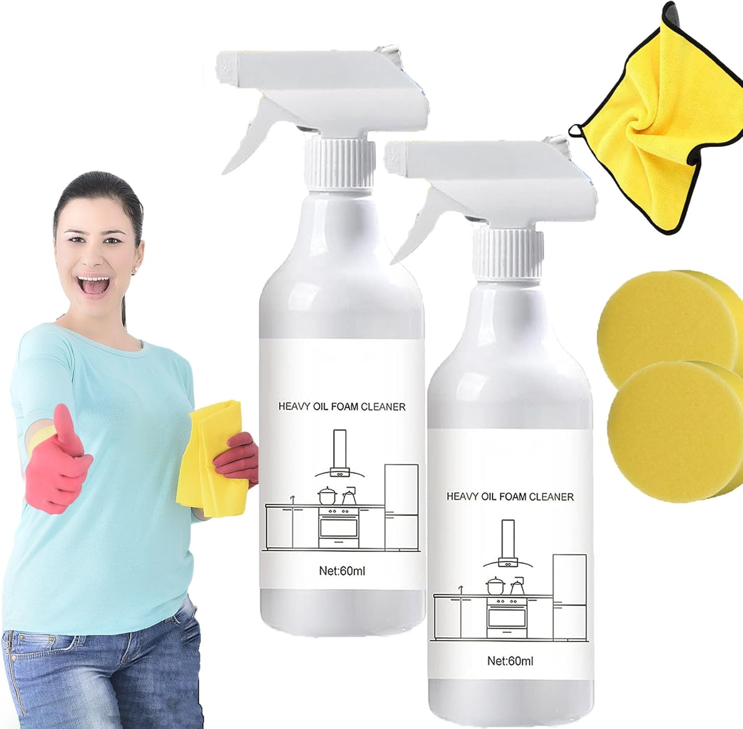 Spray de espuma para salpicaduras, tabletas de spray de espuma para salpicaduras y botella de spray, limpiador de horno, spray de salpicadura,