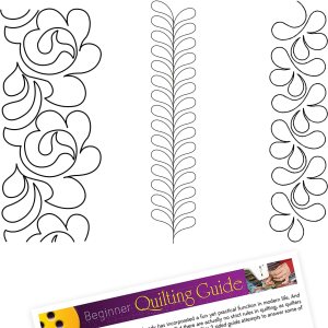 Juego de 3 plantillas de edredón de plástico para bordes, patrones, borde de plumas, fajas, diseño de salpicaduras con guía de edredón Juego de 3 plantillas de edredón de plástico para bordes, patrones, borde de plumas, fajas, diseño de salpicaduras con guía de edredón