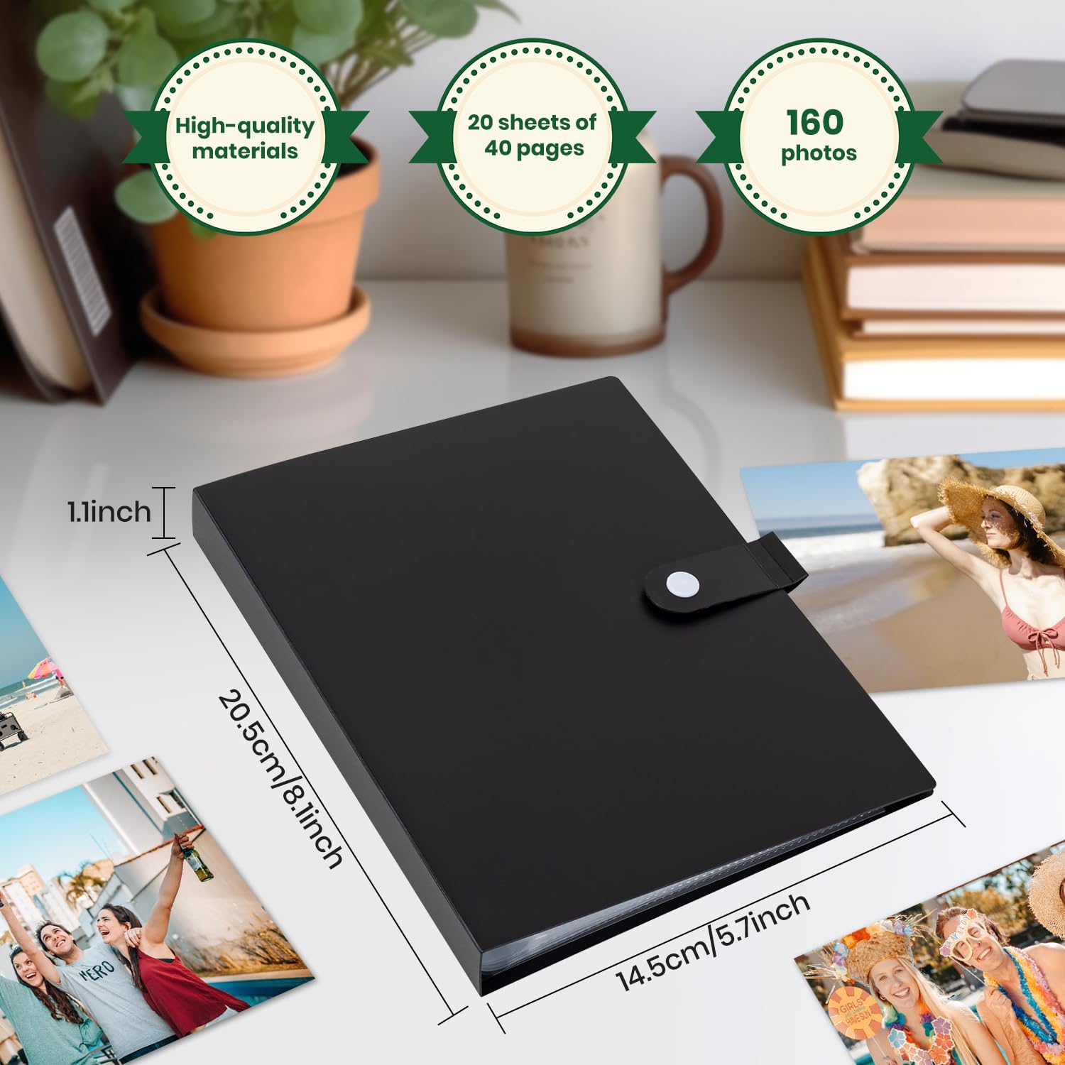 Tarjetas de índice de 4 x 6 pulgadas, bolsas organizadoras de plástico transparente, carpeta de libros, paquete de 2 fundas protectoras de