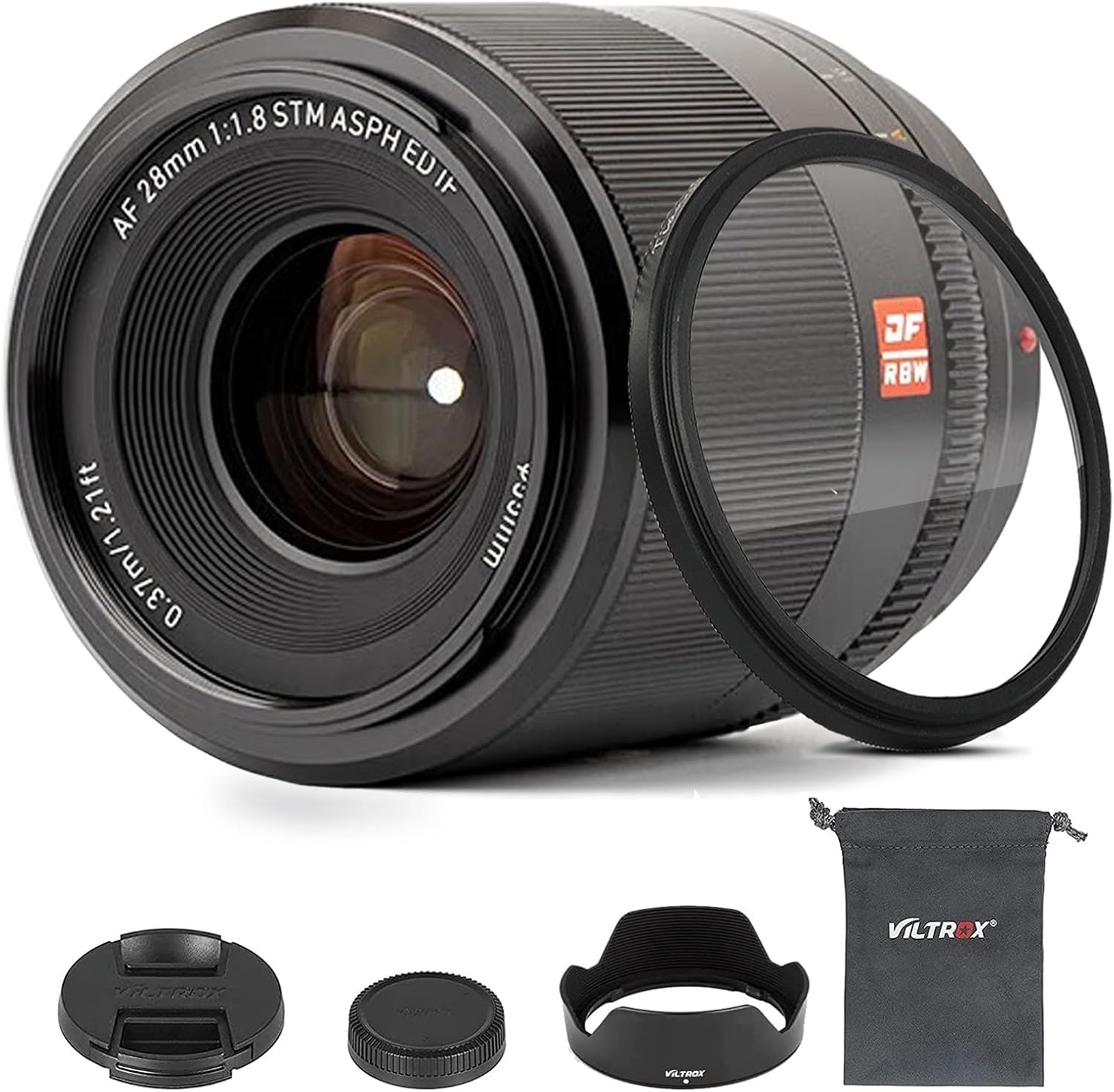 VILTROX Lente principal gran angular de enfoque automático de marco completo de 1.102 in f1.8 F1.8 FE para cámara Sony E-Mount A7II A7III A7RIII