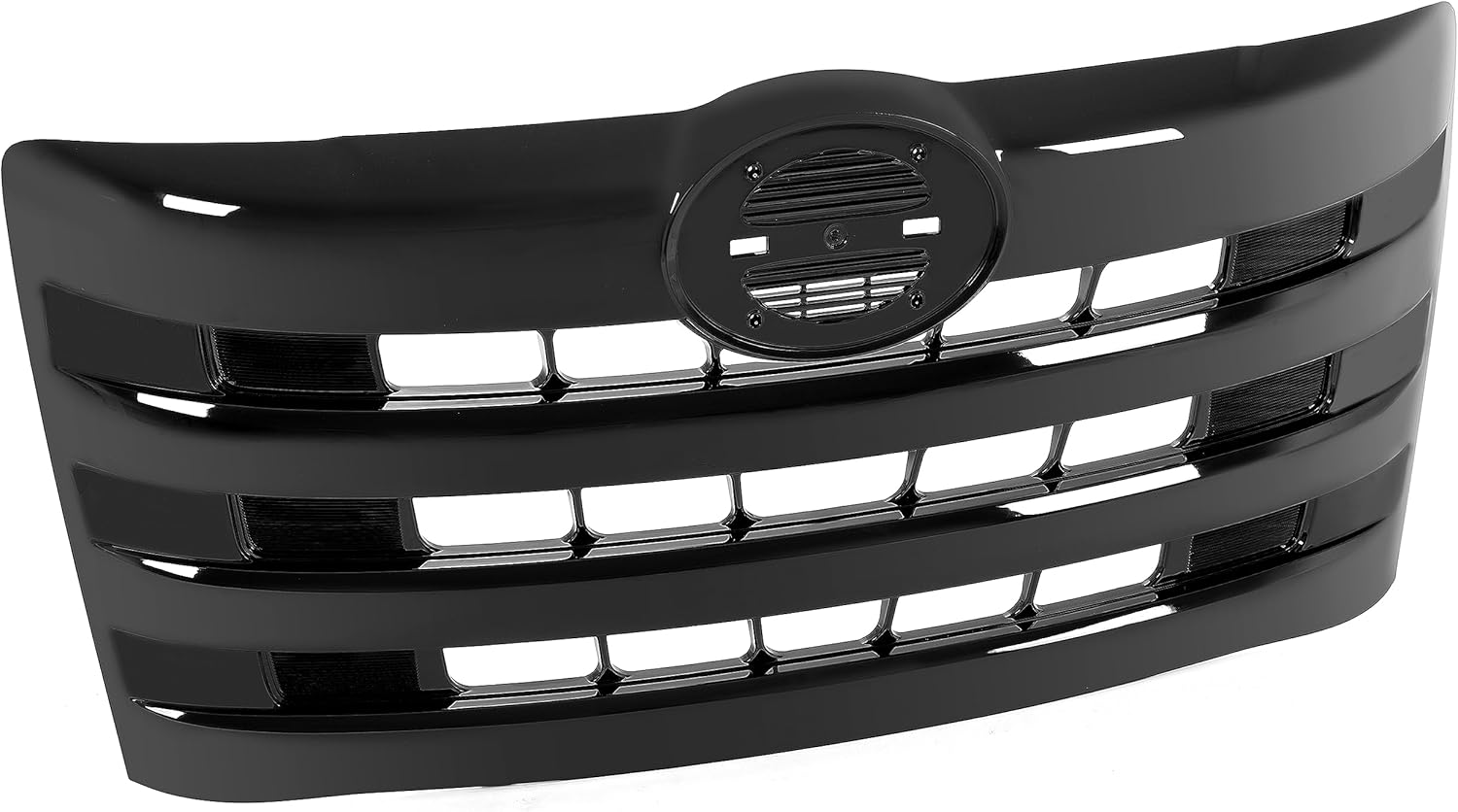 HECASA Parachoques delantero compatible con 2011-2018 Hino 238 258 268 338 parrilla principal horizontal billet pintada negro