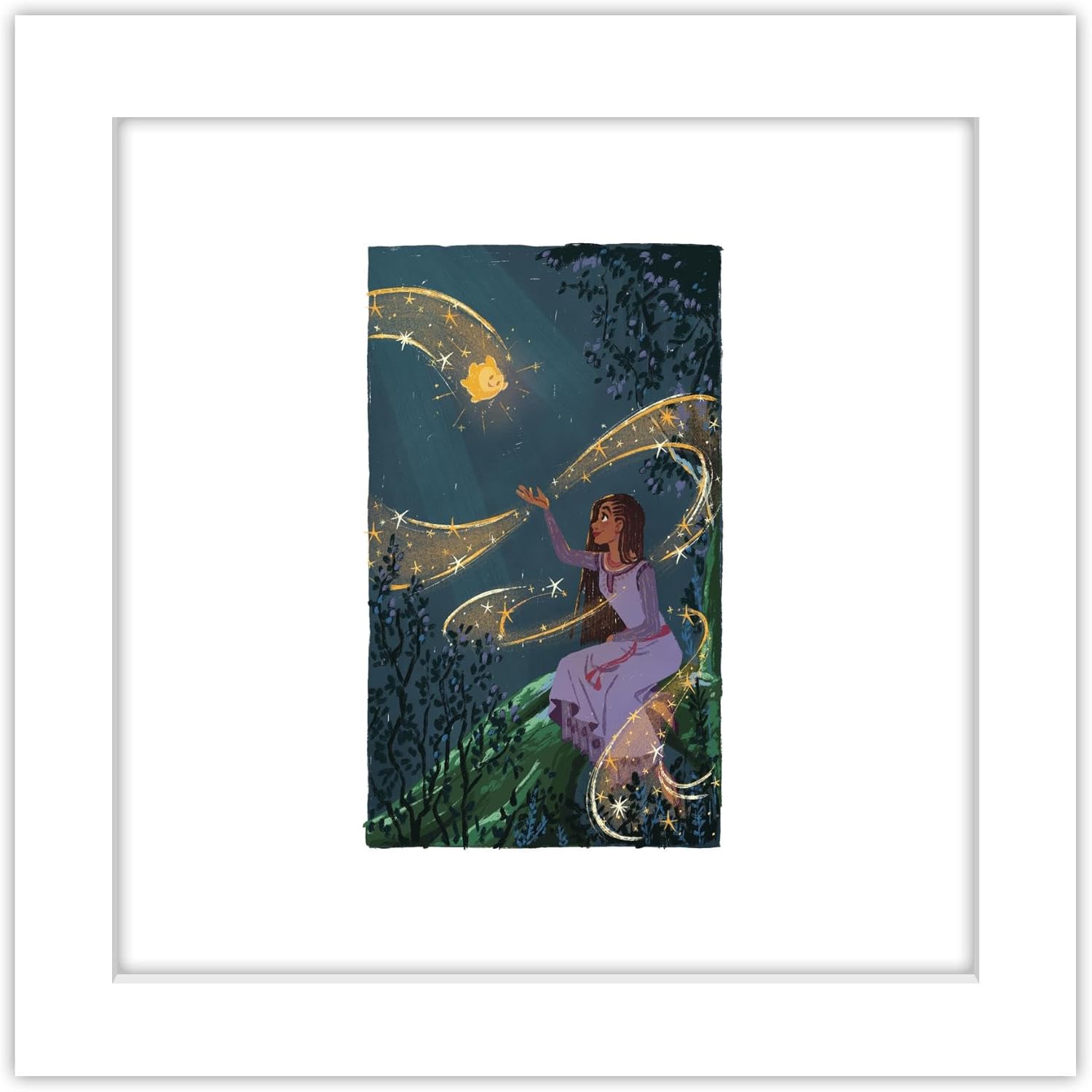 Trends International Gallery Pops Disney Wish – Wish Come True Panel #2 – Póster de pared, 12.00 x 12.00 pulgadas, versión de marco blanco