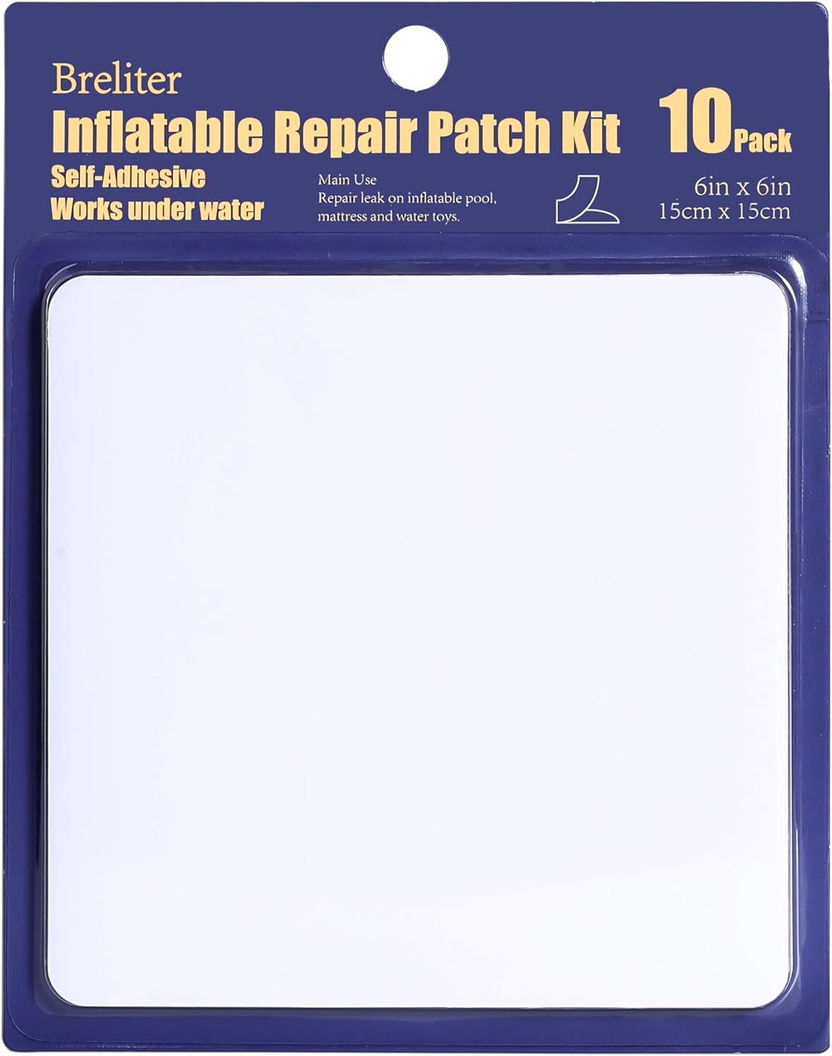 Kit de reparación de parches inflables, cinta de reparación de piscina de TPU impermeable, parche de reparación resistente para colchón de aire,