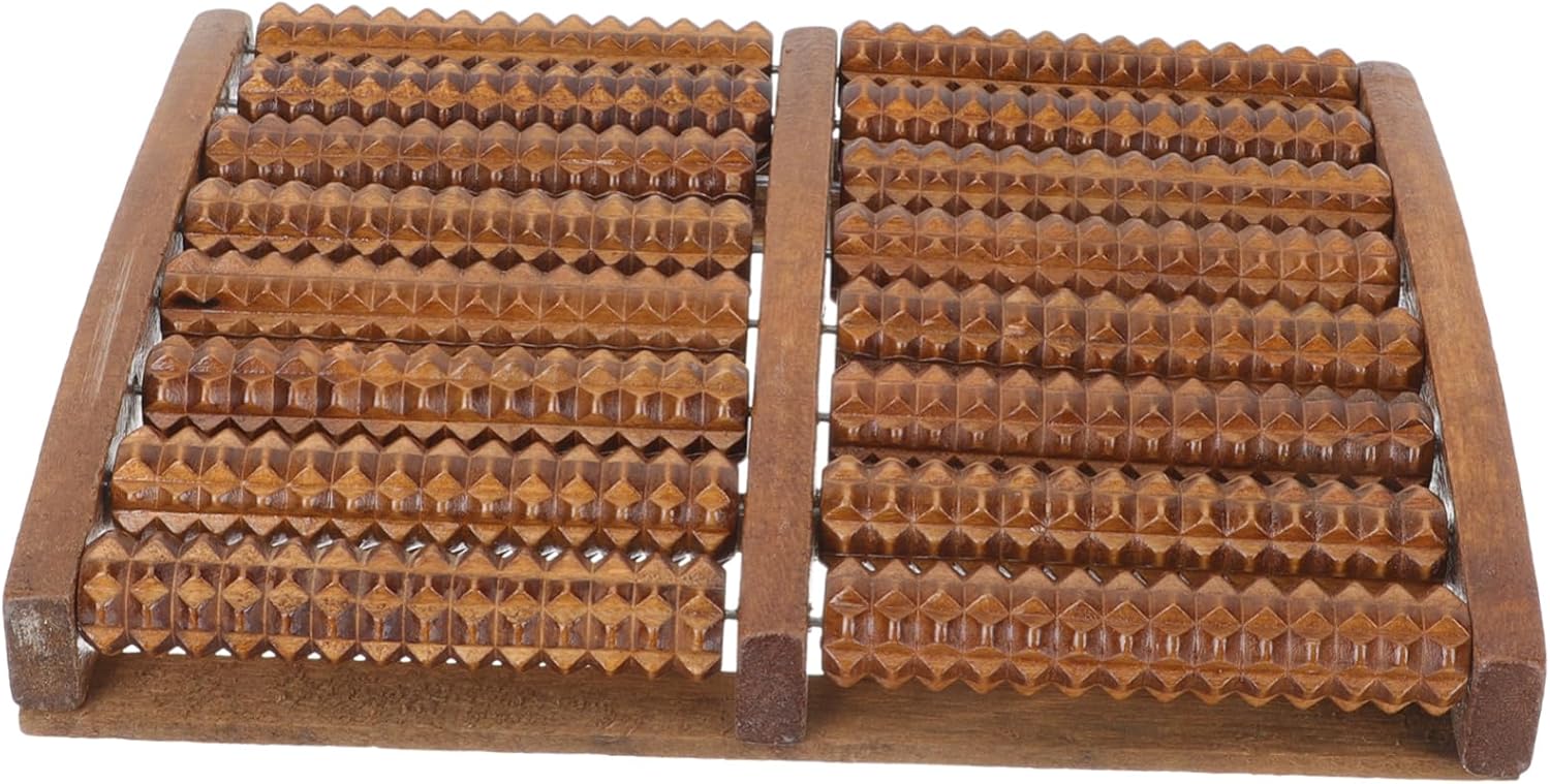Rodillo de masaje de pies de madera – Máquina manual de masaje de pies – Diseño ergonómico – Especialización de rodillos de pies – Terapia de