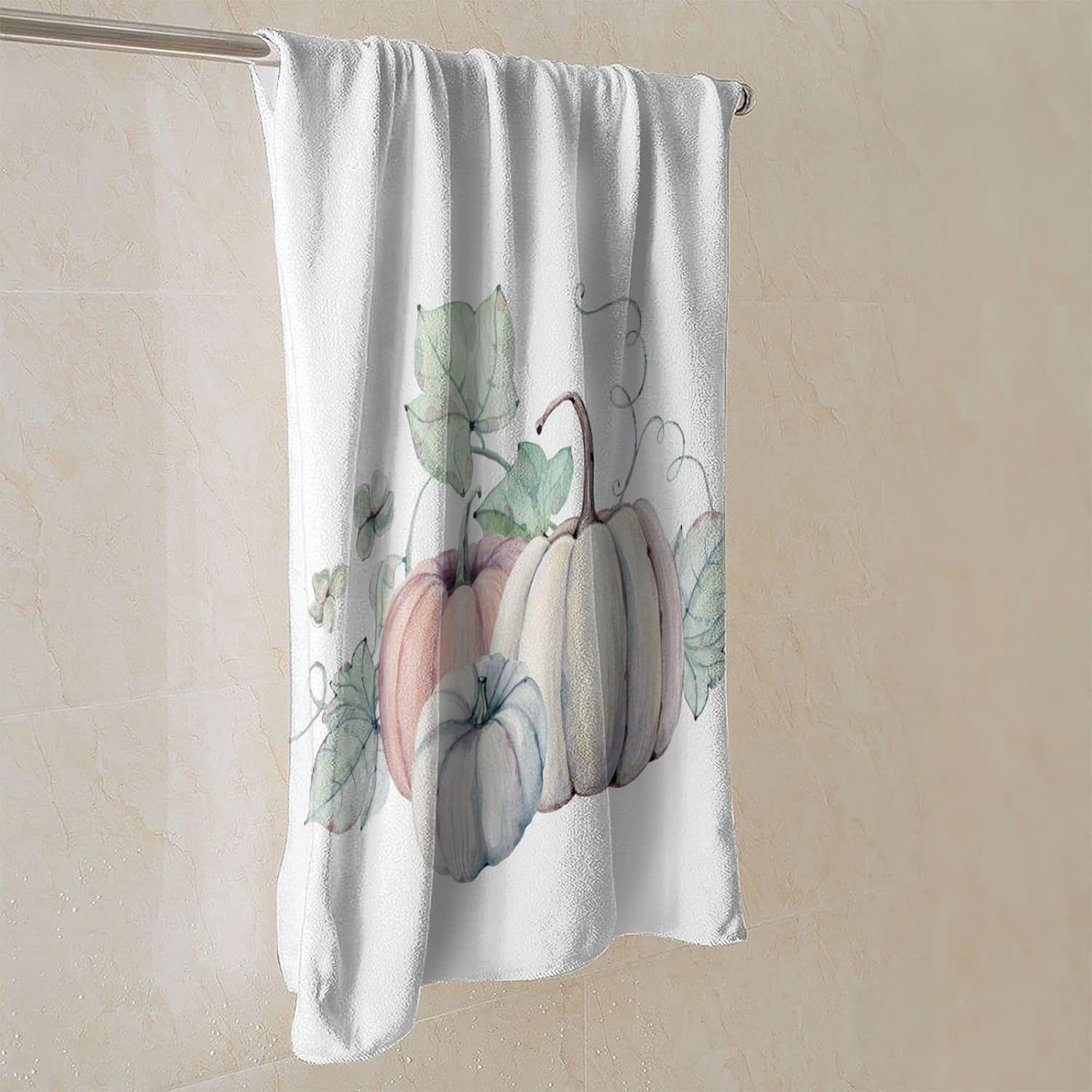 DADABULIU Toalla de mano con diseño de calabaza y otoño, para la cara, 27.5 x 15.7 pulgadas, microfibra de secado rápido, suave, absorbente, para
