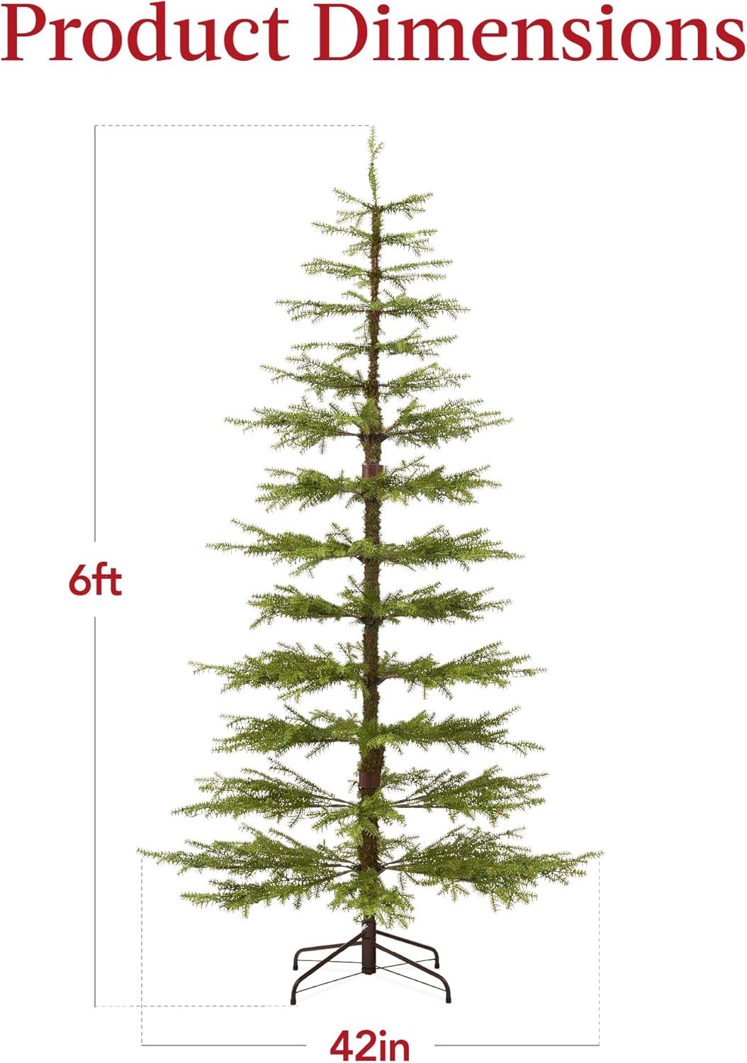 Best Choice Products Árbol de Navidad preiluminado de 6 pies, decoración navideña de pino artificial con 880 puntas de rama, 200 luces LED