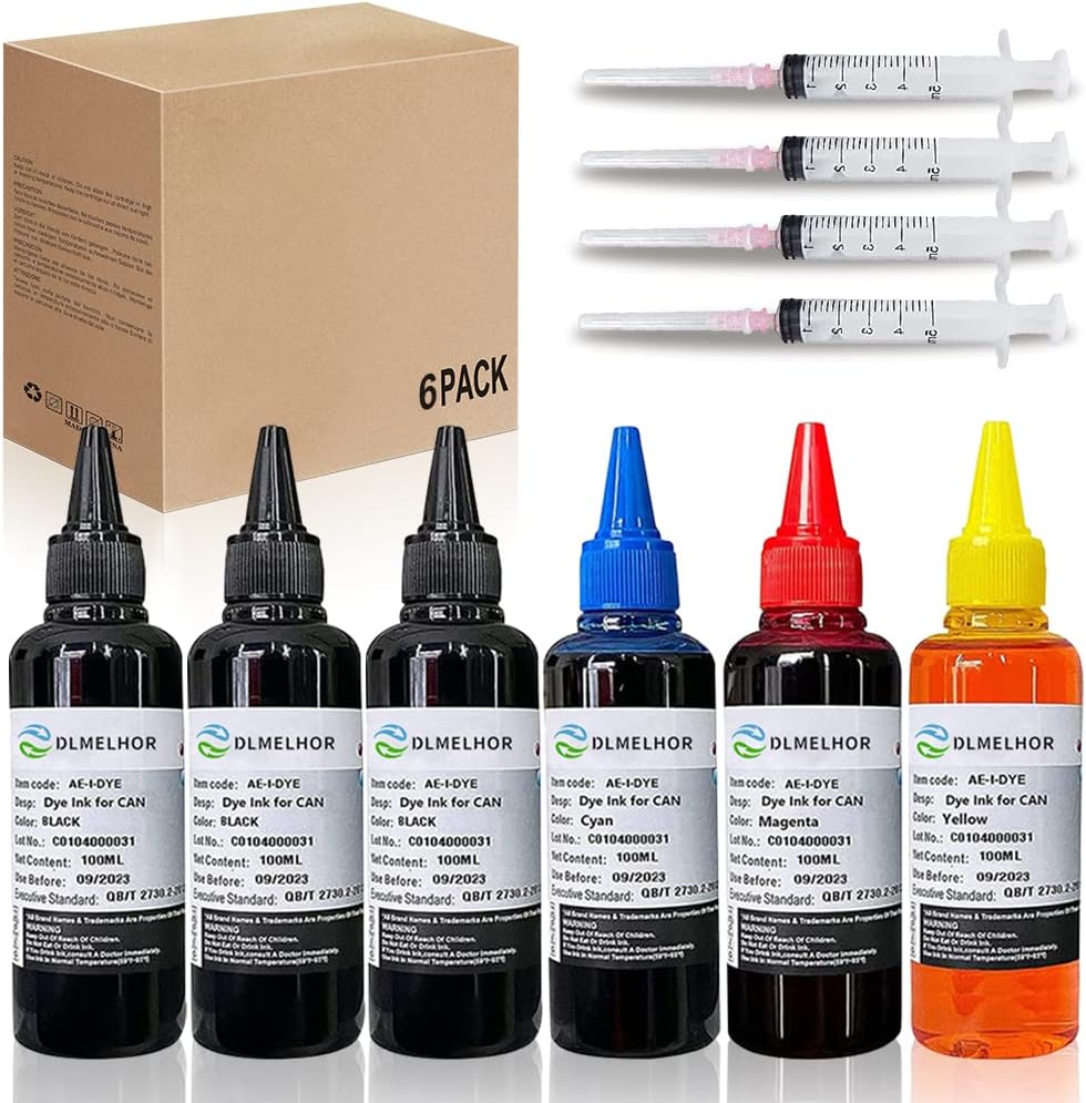 Juego de 4 impresoras de tinta de tinte para Canon PG240 PG-250 251 CL241 PG245 CL246 PG-243 CL-244 Cartucho de inyección de tinta recargable PIXMA