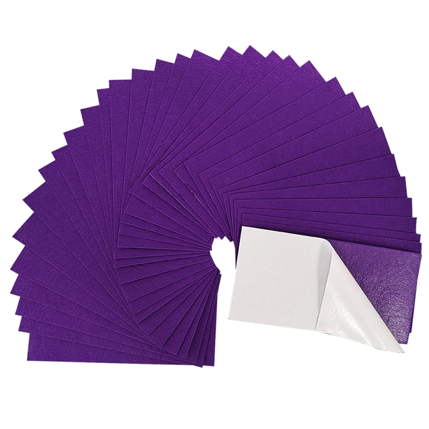 Jtnohx Hojas de fieltro autoadhesivas, fieltro con respaldo adhesivo, 33 piezas de adhesivo de fieltro de 4 x 8 pulgadas, fieltro rígido de colores