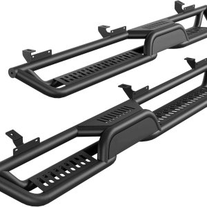 Estribos laterales compatibles con Wrangler JK JL de 4 puertas, dos escaleras Estribos laterales compatibles con Wrangler JK JL de 4 puertas, dos escaleras