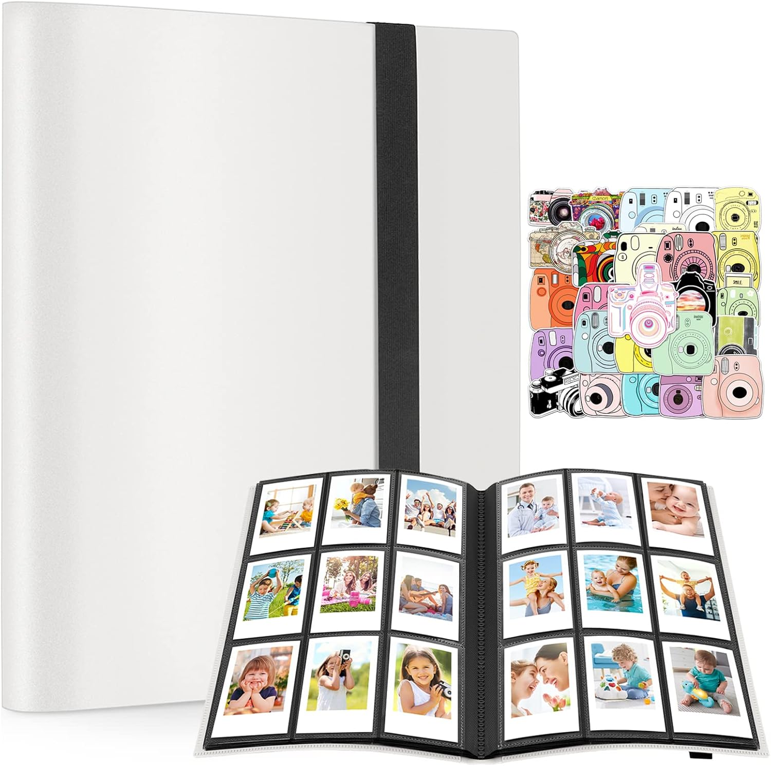 Ablus Mini álbum de fotos de 432 bolsillos para cámara Fujifilm Instax Mini, Polaroid Snap, cámaras instantáneas SocialMatic e impresora instantánea