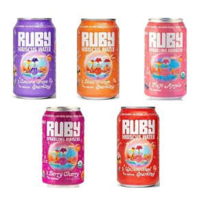 Ruby Hibiscus – Paquete variado de 5 agua potable con sabor orgánico, bebidas frescas, sin azúcar añadida, naranja sangre, manzana Fuji, uva Ruby Hibiscus – Paquete variado de 5 agua potable con sabor orgánico, bebidas frescas, sin azúcar añadida, naranja sangre, manzana Fuji, uva