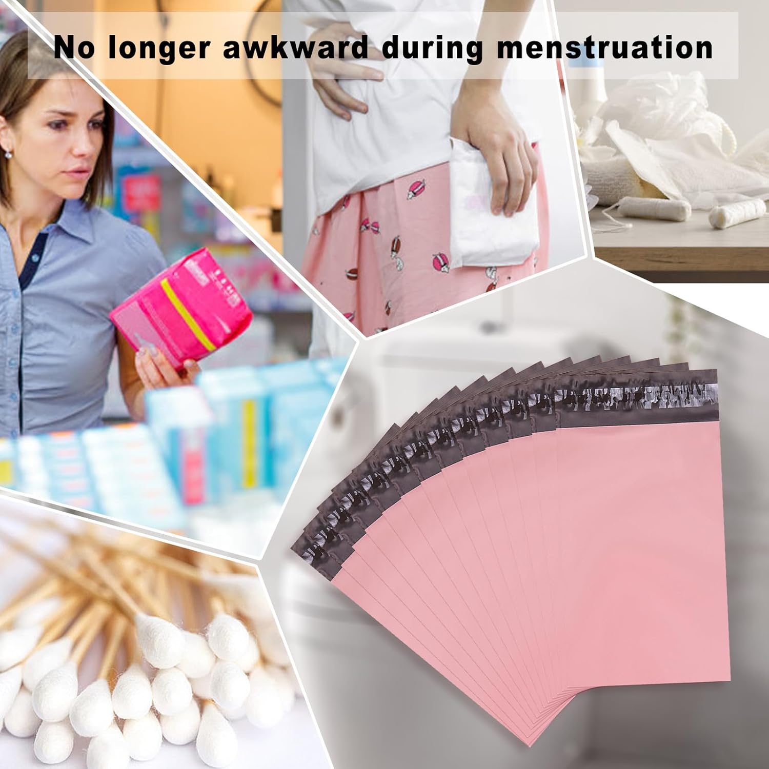 Bolsa de eliminación de servilletas sanitarias, bolsa de eliminación personal para mujer, bolsa de protección de privacidad con autosellado, bolsa
