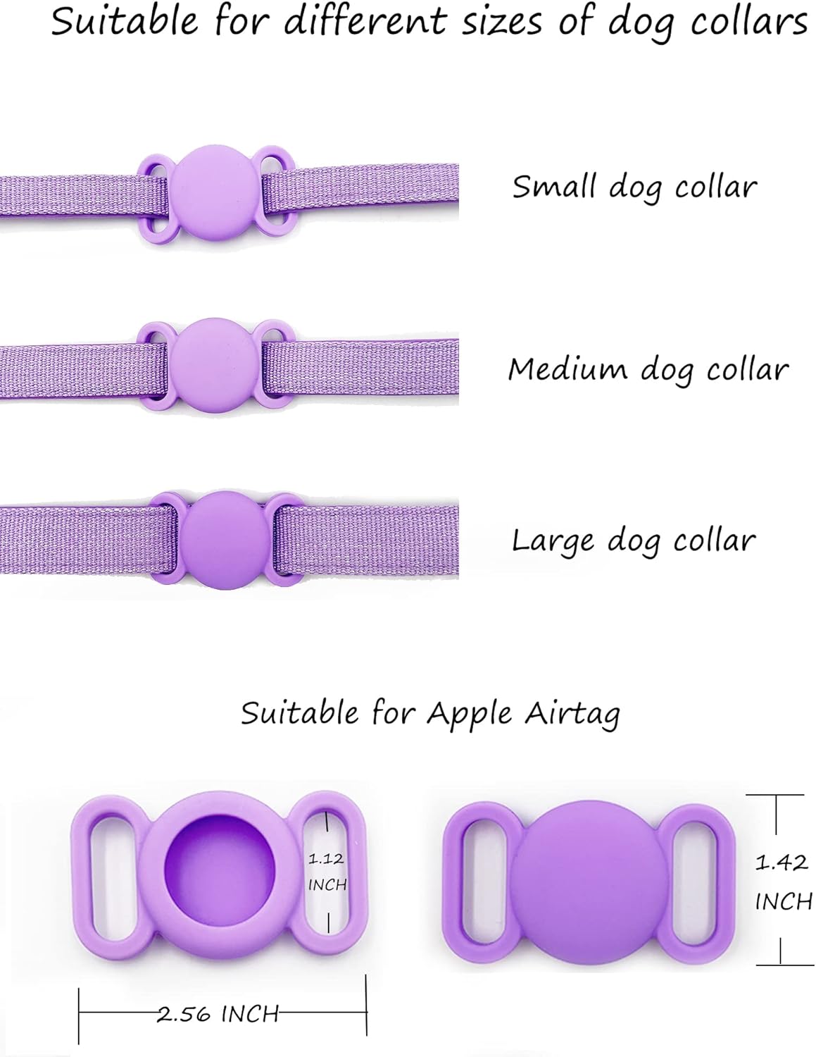Petank Airtag – Collar de perro para perros pequeños, medianos y grandes, collares acolchados suaves con dispositivo de etiqueta de aire de