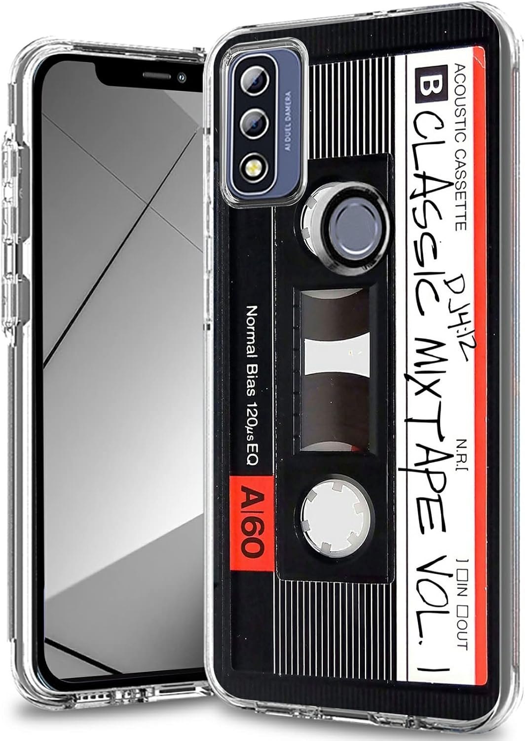 Funda para Moto G Pure 2021, para Moto G Power 2022, funda transparente para mujeres y hombres, funda híbrida de doble capa de TPU suave TPU duro a