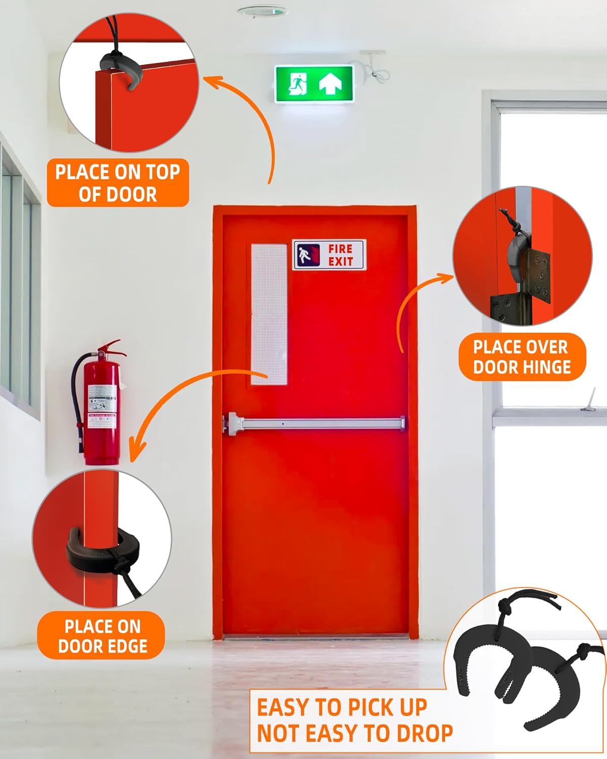 Atasco de puerta, tope de puerta de primer respondedor para fuerzas del orden, policía, servicios médicos de emergencia, puerta táctica con