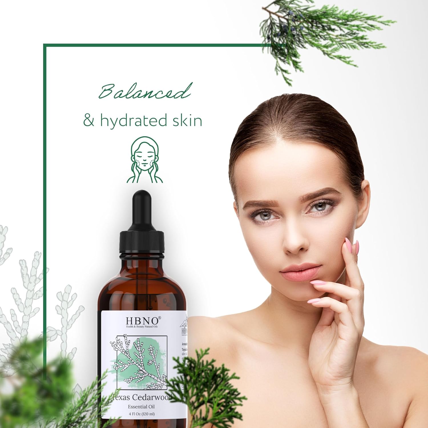 HBNO Aceite esencial de madera de cedro (Texas)  Enorme 4 onzas (4.1 fl oz), aceite de cedro natural, perfecto para limpieza, aromaterapia,