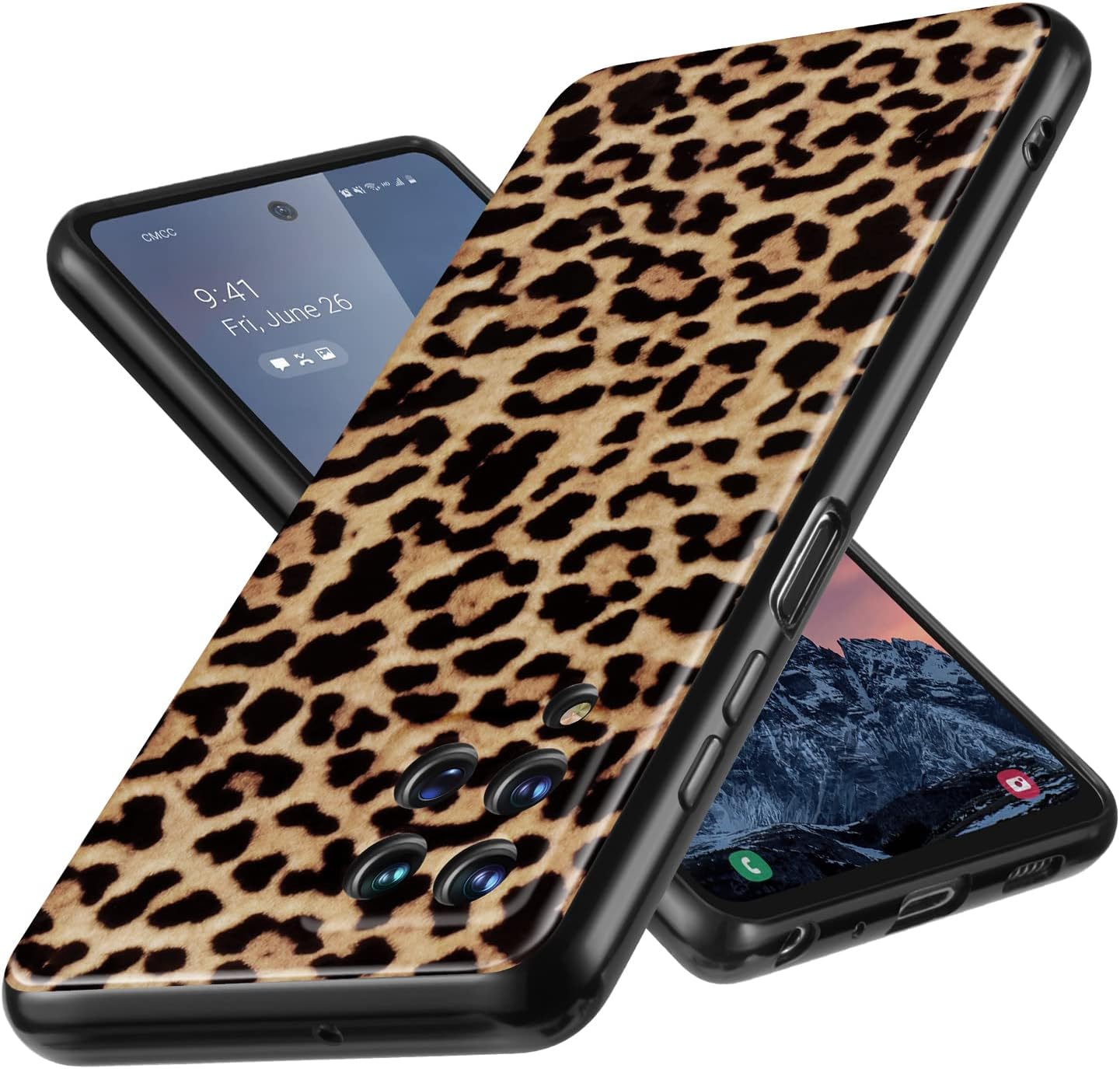 E Segoi Funda protectora para Samsung Galaxy A12, funda protectora con estampado de leopardo para Galaxy A12, suave a prueba de golpes, funda de