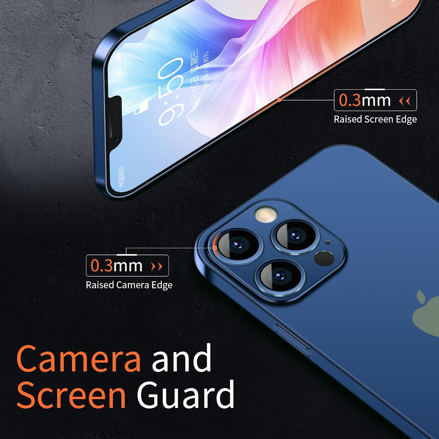 Dataroad – Funda delgada para iPhone 15 Pro, 0.008 in, delgada como papel, funda ligera translúcida con acabado mate, protección trasera de PP