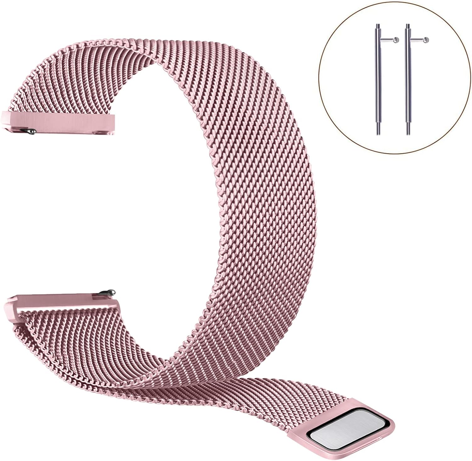 Tobfit Correa magnética de metal para reloj Fitbit Versa 2 para mujeres y hombres, correa de reloj de malla de acero inoxidable para Fitbit Versa